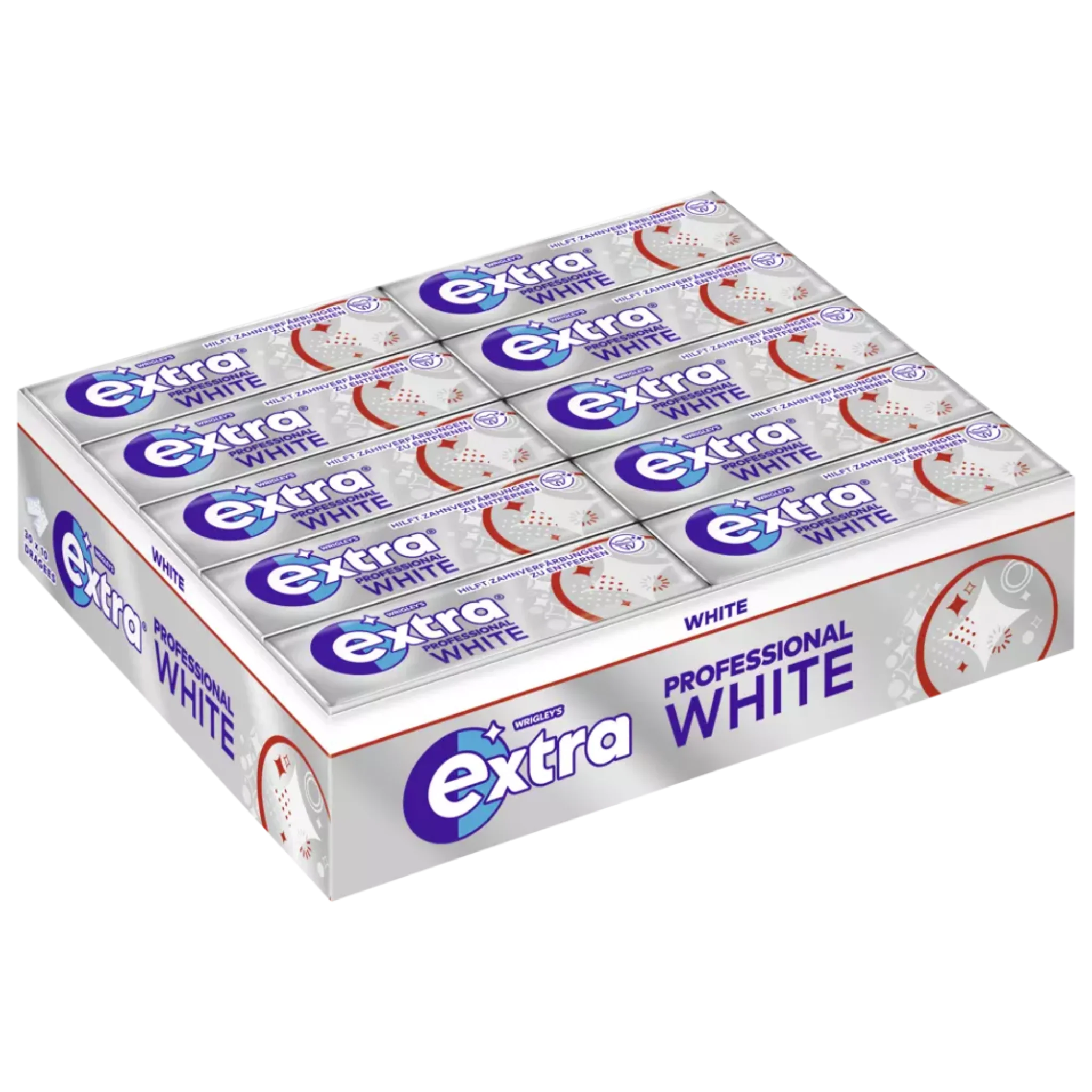 Extra Professional White Kaugummi | Klassischer, erfrischender Kaugummi mit weißer Formel für langanhaltende Frische.